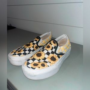 sunflower platform slip-on vans
